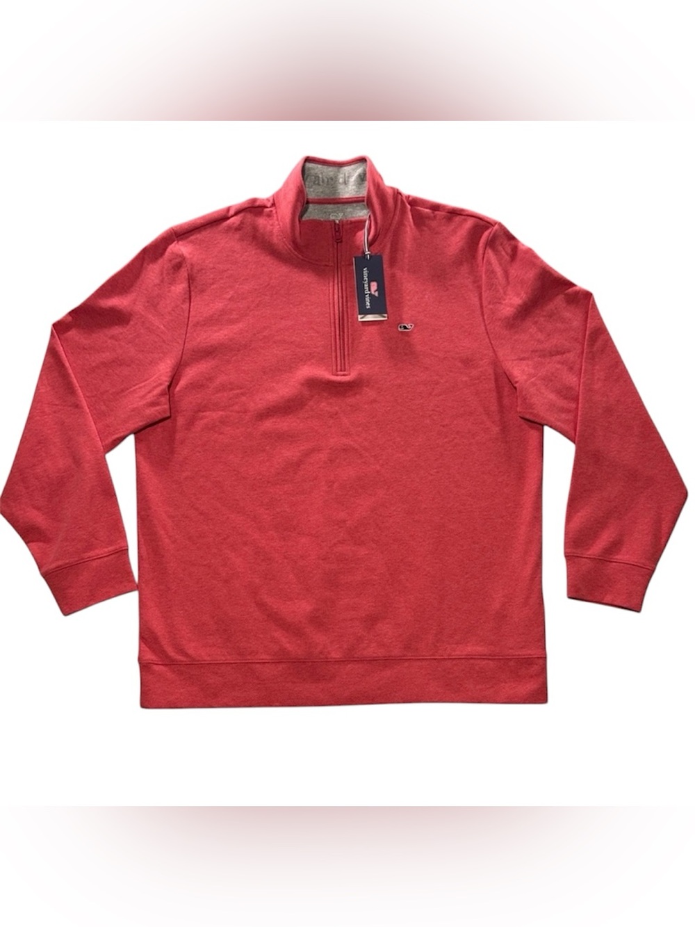Vineyard Vines Performance 1/4 Zip Pullover Pink Mens XL